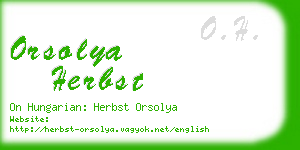 orsolya herbst business card